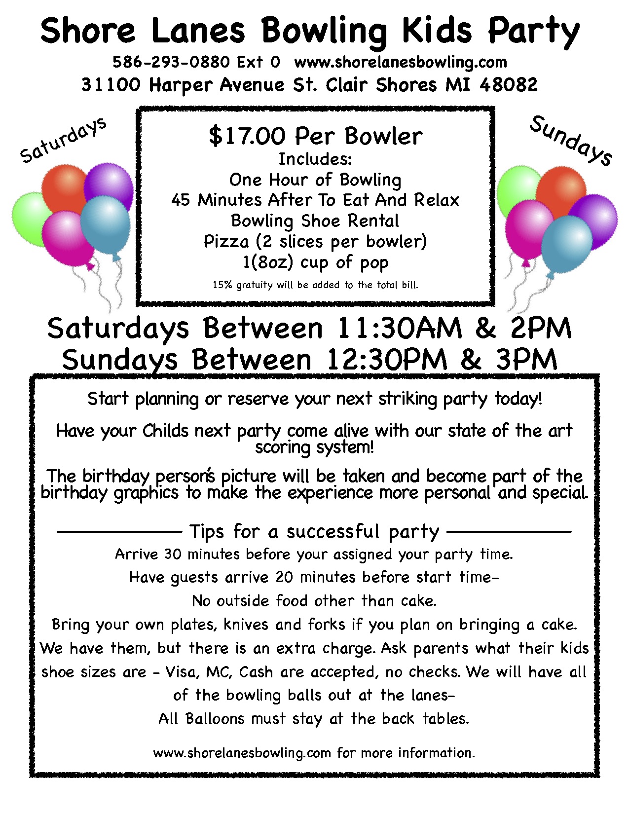 birthday flyer